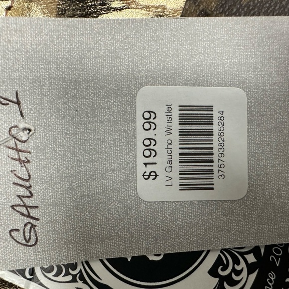 LV KEEP IT GYPSY GOUCHO WRISTLET Brown Gold Metallic Leopard‎ Print NWT - Picture 9 of 11